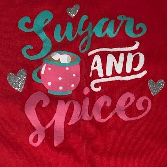 Carter’s Sugar and Spice 2-Piece Christmas Holiday Pajama Set 12M - Picture 3 of 7